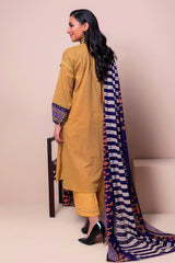 A22101 Beige Khaadi Online Spring Summer 2022