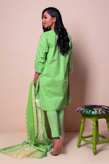 A22107 Green Khaadi Online Spring Summer 2022