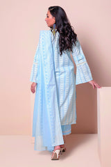 A22108 Blue Khaadi Online Spring Summer 2022