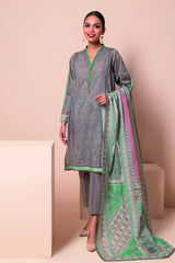 A22114 Grey Khaadi Online Spring Summer 2022