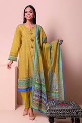 A22115 Yellow Khaadi Online Spring Summer 2022