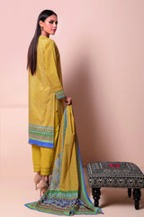 A22115 Yellow Khaadi Online Spring Summer 2022