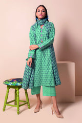 A22117 Green Khaadi Online Spring Summer 2022