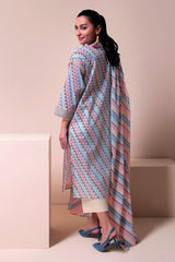 A22118 Beige Khaadi Online Spring Summer 2022