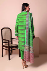 A22120 Green Khaadi Online Spring Summer 2022