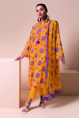 A22123 Yellow Khaadi Online Spring Summer 2022