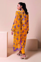 A22123 Yellow Khaadi Online Spring Summer 2022