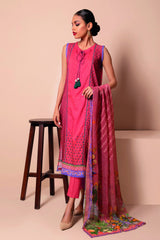 A22130 Red Khaadi Online Spring Summer 2022