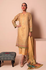 A22130 Yellow Khaadi Online Spring Summer 2022