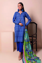 A22152 Blue Khaadi Online Spring Summer 2022