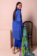 A22152 Blue Khaadi Online Spring Summer 2022