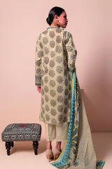 A22153 Beige Khaadi Online Spring Summer 2022