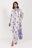 Khaadi ACA22224 Blue Eid Lawn Collection 2022 Online Shopping