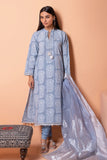 Khaadi ACO22201 Blue Eid Lawn Collection 2022 Online Shopping