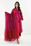 Khaadi A C ACO22205 Maroon Cambric Lawn 2022 Online Shopping