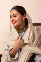 Aj22103 Beige Khaadi Online Spring Summer 2022