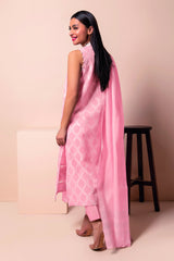 Aj22103 Pink Khaadi Online Spring Summer 2022