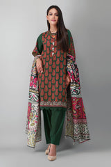 Ak21408 Green Khaadi Winter 2021