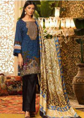 Al Zohaib Embroidered Linen Winter Collection Design 03A 2019