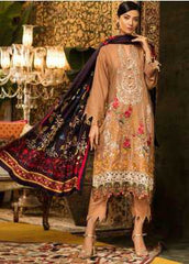 Al Zohaib Embroidered Linen Winter Collection Design 08A 2019