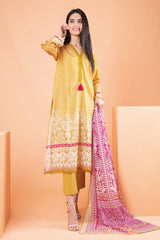 Ala22212 Yellow Khaadi Summer Collection 2022 Online Shopping