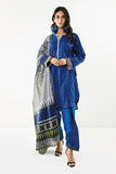 Khaadi A L ALA22264 Blue Cambric Lawn 2022 Online Shopping