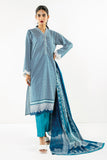 Khaadi A L ALA22265 Blue Cambric Lawn 2022 Online Shopping