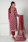 Khaadi A L ALA22303 Maroon Cambric Lawn 2022 Online Shopping