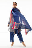Khaadi A L ALA22339 Blue Cambric Lawn 2022 Online Shopping