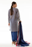 Khaadi A L ALA22339 Blue Cambric Lawn 2022 Online Shopping