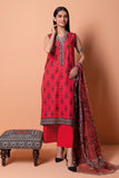 Ame22201 Red Khaadi Summer Collection 2022 Online Shopping