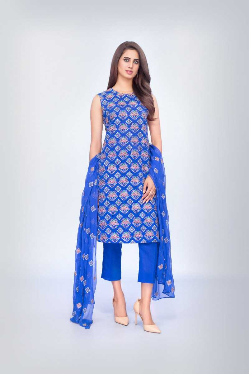 Bareeze Raj Kumari 4 Ch2867 Blue Collection 2021