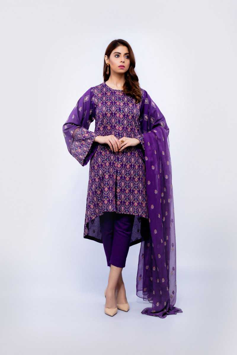 Bareeze Imperial Ch2852 Purple Collection 2021