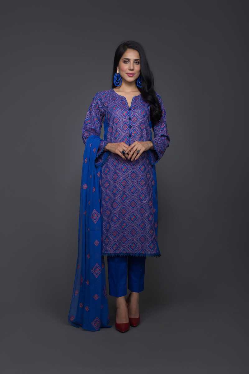 Bareeze Patan Patola Bnl716 Blue Collection 2021