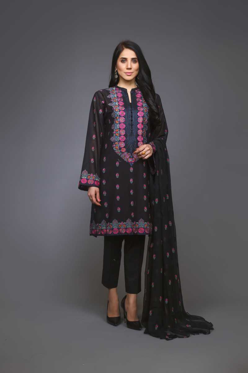 Bareeze Nourang Range Ch2913 Black Collection 2021