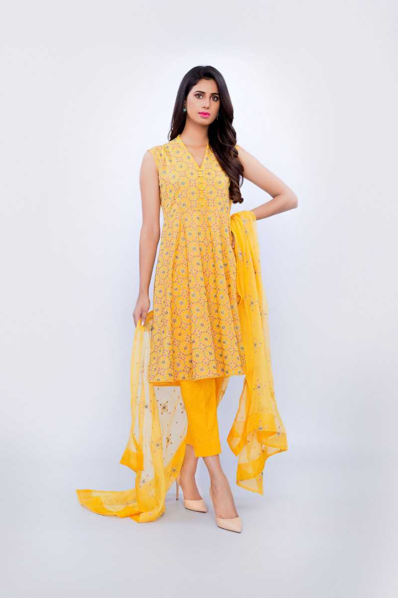 Bareeze Impression Range Ch2673 Yellow Collection 2021