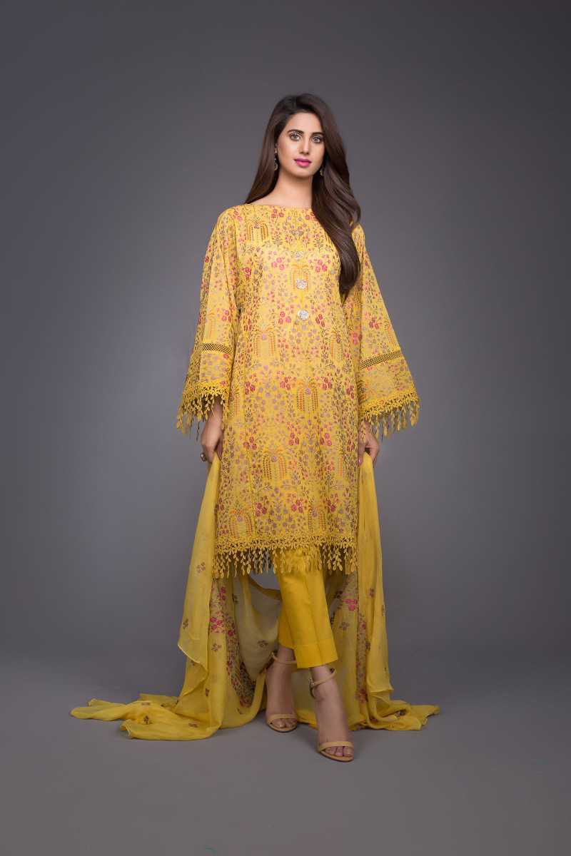 Bareeze Persian Tales Mc609 Dark Yellow Collection 2021