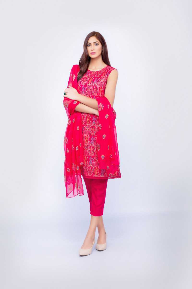 Bareeze Mughal Flower Ch2746 Show Pink Collection 2021