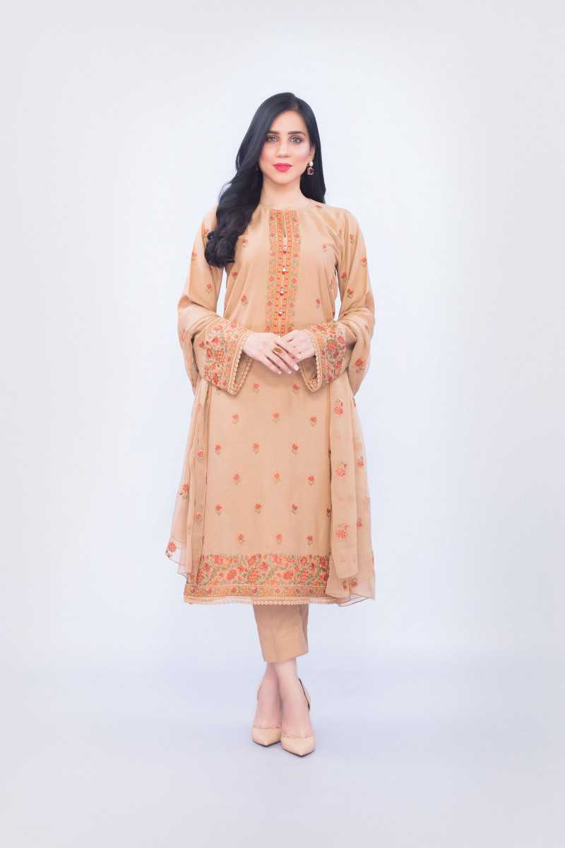 Bareeze Ethnic Art Mc581 Brown Collection 2021