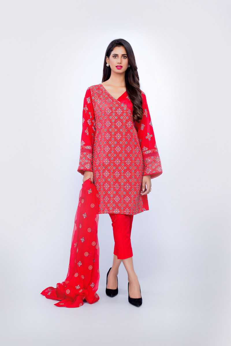 Bareeze Impression Range Ch2674 Red Collection 2021