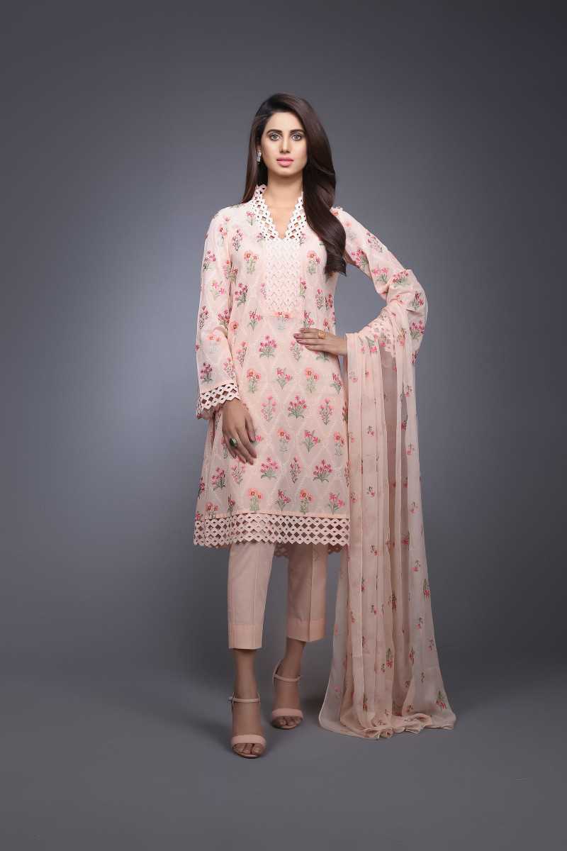 Bareeze Gul Bahar 1 Bnl674 Peach Collection 2021