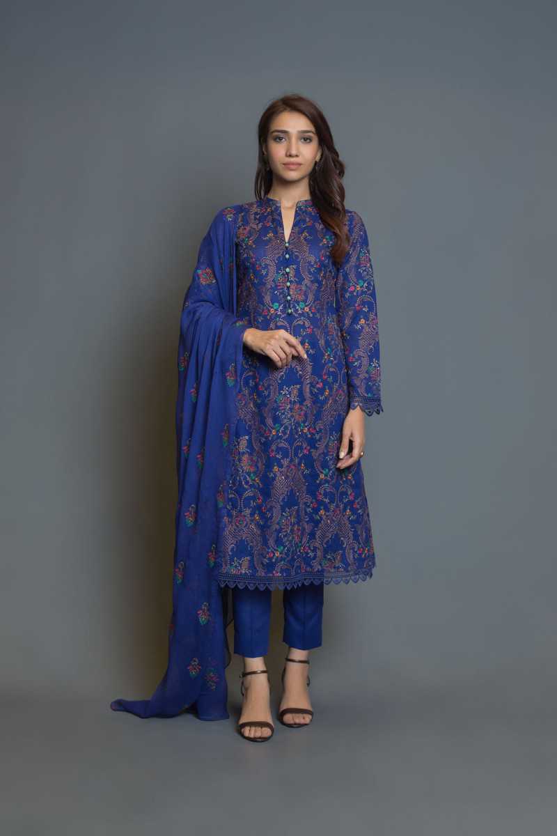 Bareeze Ethnic Grace Ch3067 Blue Collection 2021