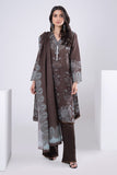 Khaadi ASl22202 Brown Eid Lawn Collection 2022 Online Shopping