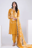 Khaadi ASl22203 Mustard Eid Lawn Collection 2022 Online Shopping