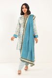 Khaadi A V AV22210 Blue Cambric Lawn 2022 Online Shopping
