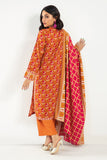Khaadi A V AV22212 Orange Cambric Lawn 2022 Online Shopping