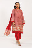 Khaadi A V AV22218 Red Cambric Lawn 2022 Online Shopping