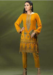 Azalea Embroidered Velvet Winter Collection Design 04 2019