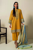 B22107 Yellow Khaadi Online Spring Summer 2022
