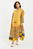Khaadi BCO22216 Mustard Eid Lawn Collection 2022 Online Shopping